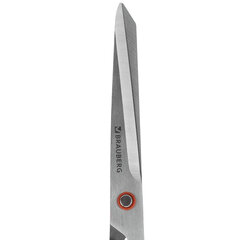 Ножницы BRAUBERG &laquo;Super black&raquo; 220 мм, черные, 3-сторонняя заточка, ручки из ABS-пластика, 238855