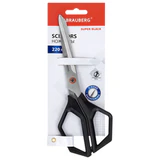 Ножницы BRAUBERG "Super black" 220 мм, черные, 3-сторонняя заточка, ручки из ABS-пластика, 238855