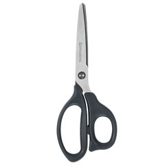 Ножницы BRAUBERG &laquo;BOMB&raquo;, 210 мм, графитовый цвет, 2-сторонняя заточка, эргономичные, 238856