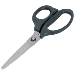 Ножницы BRAUBERG &laquo;BOMB&raquo;, 210 мм, графитовый цвет, 2-сторонняя заточка, эргономичные, 238856