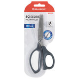 Ножницы BRAUBERG "BOMB", 170 мм, графитовый цвет, 2-сторонняя заточка, эргономичные, 238857