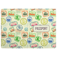 Обложка для паспорта &laquo;Cool Mix 3&raquo;, мягкая вставка изолон, 10 дизайнов ассорти, цветной принт, ПВХ, STAFF, 238860