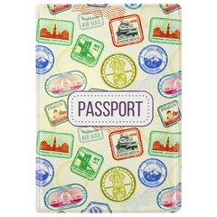 Обложка для паспорта &laquo;Cool Mix 3&raquo;, мягкая вставка изолон, 10 дизайнов ассорти, цветной принт, ПВХ, STAFF, 238860