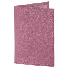 Обложка для паспорта натуральная кожа флоттер, кожаный уголок, пудрово-розовая, BRAUBERG, 238861