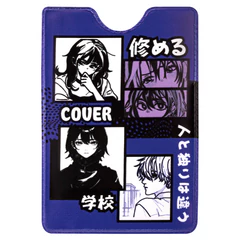 Обложка-карман для карт и пропусков с вырезом &laquo;Cool Mix&raquo;, 95&times;65 мм, 10 дизайнов ассорти, ПВХ, STAFF, 238878