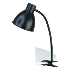 Настольная лампа светильник "Лира" на прищепке, цоколь E27, 40 Вт, черный матовый
