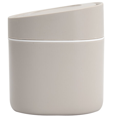 Контейнер урна ведерко для мусора с микролифтом НАСТОЛЬНОЕ 2,8 л 155х135мм бел. BoomHouse, 238899