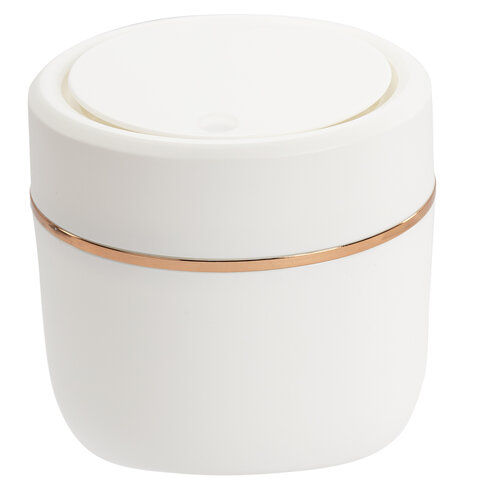 Контейнер урна ведерко для мусора с микролифтом НАСТОЛЬНОЕ 2 л 150х160мм бел. BoomHouse, 238900