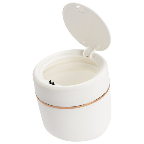 Контейнер урна ведерко для мусора с микролифтом НАСТОЛЬНОЕ 2 л 150х160мм бел. BoomHouse, 238900