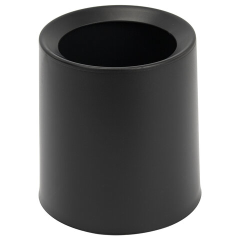 Контейнер урна ведерко для мусора НАСТОЛЬНОЕ без крышки 2л 155х130х145мм черный BoomHouse, 238901