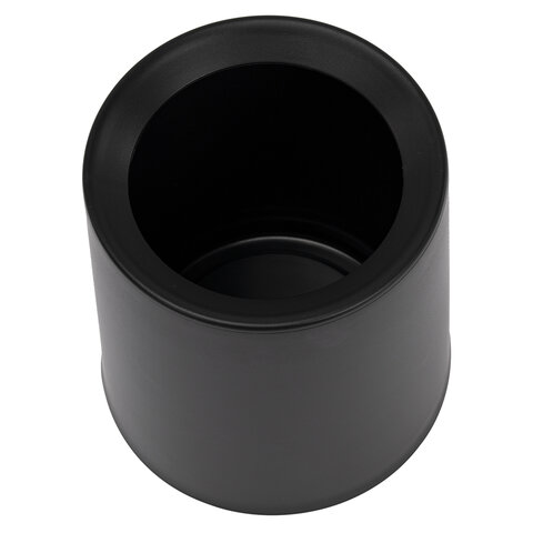 Контейнер урна ведерко для мусора НАСТОЛЬНОЕ без крышки 2л 155х130х145мм черный BoomHouse, 238901