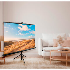 Экран Cactus Triscreen CS-PST-180&times;180, 180&times;180 см, 1:1, напольный, черный