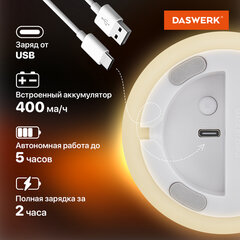 Ночник силиконовый LED &laquo;Котик&raquo; 90&times;89&times;102 мм, белый свет/<wbr/>RGB, таймер, USB, аккумулятор 400 мАч, DASWERK (ДАСВЕРК), 238935