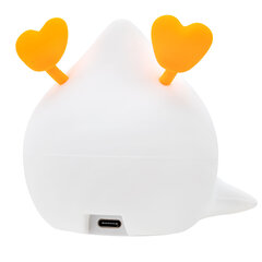 Ночник силиконовый LED &laquo;Утка&raquo; 101&times;150&times;85 мм, белый свет/<wbr/>RGB, таймер, изменение уровней яркости, USB, аккум.1200 мАч DASWERK (ДАСВЕРК) 238936