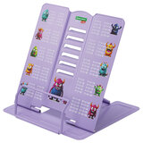 Подставка для книг и учебников большая BRAUBERG KIDS "Monsters" с таблицей умножения, регулируемый угол наклона, металлическая, 238964