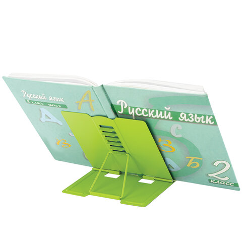 Подставка для книг и учебников BRAUBERG KIDS mini "Авокадо" с таблицей умножения, регулируемый угол наклона, металлическая, 238969 - фото 8