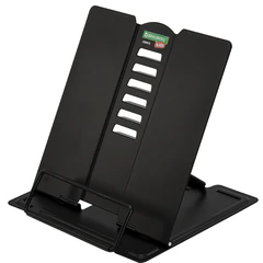 Подставка для книг и учебников BRAUBERG KIDS mini "Black", регулируемый угол наклона, металлическая, 238972