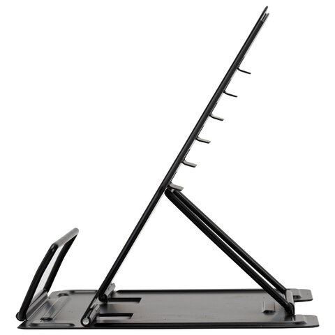 Подставка для книг и учебников BRAUBERG KIDS mini "Black", регулируемый угол наклона, металлическая, 238972 - фото 5