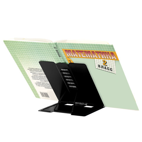 Подставка для книг и учебников BRAUBERG KIDS mini "Black", регулируемый угол наклона, металлическая, 238972 - фото 9