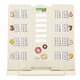 Подставка для книг и учебников BRAUBERG KIDS mini "Food" с таблицей умножения, регулируемый угол наклона, металлическая, 238974