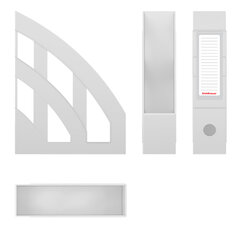 Лоток вертикальный для бумаг ERICH KRAUSE &laquo;Office-Classic&raquo; (245&times;75&times;320 мм), белый, 53241