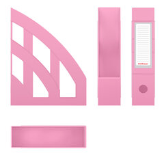 Лоток вертикальный для бумаг ERICH KRAUSE &laquo;Office-Pastel&raquo; (245&times;75&times;320 мм), розовый, 55578