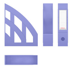 Лоток вертикальный для бумаг ERICH KRAUSE &laquo;Office-Pastel&raquo; (245&times;75&times;320 мм), фиолетовый, 55579