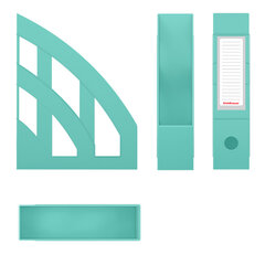 Лоток вертикальный для бумаг ERICH KRAUSE &laquo;Office-Pastel&raquo; (245&times;75&times;320 мм), мятный, 55582