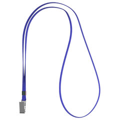 Лента для бейджей ERICH KRAUSE, 42 см, металлический клип, синяя, 63716