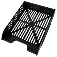 Лоток горизонтальный для бумаг BRAUBERG ECO, 330&times;245&times;65 мм, сетчатый, черный, 239011