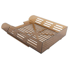 Лоток горизонтальный для бумаг BRAUBERG ECO, 330&times;245&times;65 мм, сетчатый, дымчатый, 239012