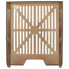 Лоток горизонтальный для бумаг BRAUBERG ECO, 330&times;245&times;65 мм, сетчатый, дымчатый, 239012