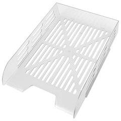 Лоток горизонтальный для бумаг BRAUBERG ECO, 330&times;245&times;65 мм, сетчатый, прозрачный, 239013