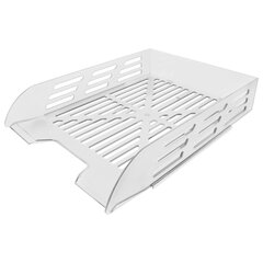 Лоток горизонтальный для бумаг BRAUBERG ECO, 330&times;245&times;65 мм, сетчатый, прозрачный, 239013