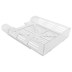 Лоток горизонтальный для бумаг BRAUBERG ECO, 330&times;245&times;65 мм, сетчатый, прозрачный, 239013