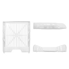 Лоток горизонтальный для бумаг BRAUBERG ECO, 330&times;245&times;65 мм, сетчатый, прозрачный, 239013