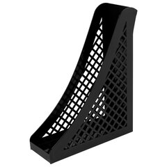 Лоток вертикальный для бумаг BRAUBERG ECO, 240&times;80&times;290 мм, сетчатый, черный, 239014