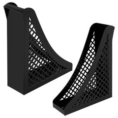 Лоток вертикальный для бумаг BRAUBERG ECO, 240&times;80&times;290 мм, сетчатый, черный, 239014