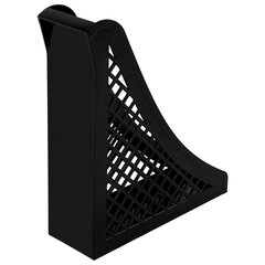 Лоток вертикальный для бумаг BRAUBERG ECO, 240&times;80&times;290 мм, сетчатый, черный, 239014