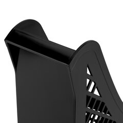 Лоток вертикальный для бумаг BRAUBERG ECO, 240&times;80&times;290 мм, сетчатый, черный, 239014