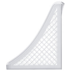 Лоток вертикальный для бумаг BRAUBERG ECO, 240&times;80&times;290 мм, сетчатый, прозрачный, 239016