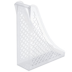 Лоток вертикальный для бумаг BRAUBERG ECO, 240&times;80&times;290 мм, сетчатый, прозрачный, 239016