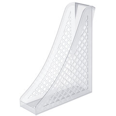 Лоток вертикальный для бумаг BRAUBERG ECO, 240&times;80&times;290 мм, сетчатый, прозрачный, 239016