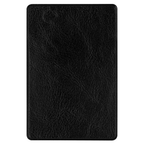 Обложка-карман для карт/картхолдер с вырезом, 64х96 мм, кожзам, черная, ДПС, 2938.ЯК-207