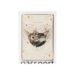 Обложка для паспорта BRUNO VISCONTI, экокожа, &laquo;Love me. Котики&raquo;, 3-620/<wbr/>09