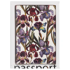 Обложка для паспорта BRUNO VISCONTI, экокожа, &laquo;FLORA. Ирисы&raquo;, 3-620/<wbr/>04