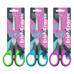 Ножницы ERICH KRAUSE &laquo;EasyCut+&raquo;, 17 см, ассорти, блистер, 35099