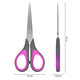 Ножницы ERICH KRAUSE "EasyCut+", 17 см, ассорти, блистер, 35099