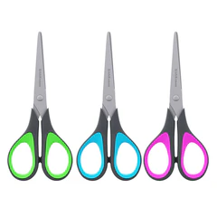 Ножницы ERICH KRAUSE &laquo;EasyCut+&raquo;, 17 см, ассорти, блистер, 35099
