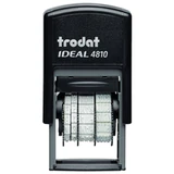 Датер-мини месяц БУКВАМИ, оттиск 20х3,8 мм, синий, TRODAT IDEAL 4810 P2, корпус черный, подушка, 218615